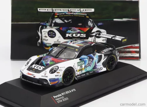 PORSCHE  911 992 GT3 R TEAM KUS BERNHARD N 75 DTM SEASON 2023 LAURIN HEINRICH  WHITE BLACK