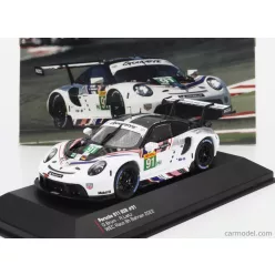   PORSCHE  911 RSR-19 GOODBYE TEAM PORSCHE GT N 91 LAST RACE WEC 8h BAHRAIN 2022 GIANMARIA BRUNI - RICHARD LIETZ  WHITE BLACK