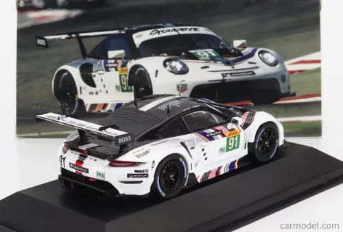 PORSCHE  911 RSR-19 GOODBYE TEAM PORSCHE GT N 91 LAST RACE WEC 8h BAHRAIN 2022 GIANMARIA BRUNI - RICHARD LIETZ  WHITE BLACK