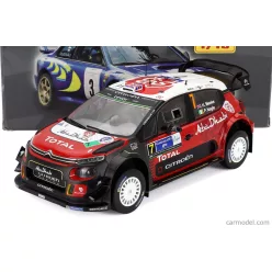   CITROEN  C3 WRC ABU DHABI N 7 WINNER RALLY MEXICO 2017 K.MEEKE - P.NAGLE  RED WHITE GREY