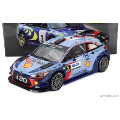   HYUNDAI  i20 WRC COUPE N 5 WINNER RALLY TOUR DE CORSE 2017 T.NEUVILLE - N.GILSOUL  2 TONE BLUE