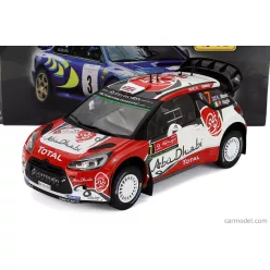   CITROEN  DS3 WRC TEAM TOTAL ABU DHABI N 7 WINNER RALLY PORTUGAL 2016 K.MEEKE - P.NAGLE  RED WHITE