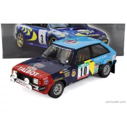   TALBOT  SUNBEAM LOTUS (night version) N 10 RALLY PORTUGAL 1983 ANTONIO ZANINI - VICTOR SABATER  2 TONE BLUE RED