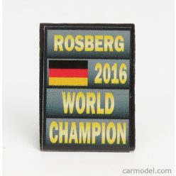   ACCESSORIES  F1  WORLD CHAMPION PLATE PIT BOARD - MERCEDES GP W07 HYBRID AMG PETRONAS N 6 SEASON 2016 NICO ROSBERG  GREY BLACK YELLOW