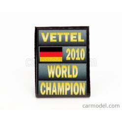   ACCESSORIES  F1  WORLD CHAMPION PLATE PIT BOARD - RED BULL RB5 RED BULL N 5 SEASON 2010 SEBASTIAN VETTEL  GREY BLACK YELLOW