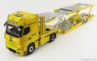 MERCEDES BENZ  ACTROS 2 1863 GIGASPACE 4x2 MIRRORCAM TRUCK ADAC CAR TRANSPORTER 2018  YELLOW BLACK