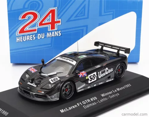 McLAREN  F-1 GTR UENO CLINIC N 59 WINNER 24h LE MANS 1995 (night version) Y.DALMAS - M.SEKIYA - J-J.LEHTO  BLACK MET GREY