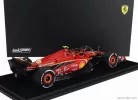 FERRARI  F1  SF-24 TEAM SCUDERIA FERRARI N 55 3rd BAHRAIN GP 2024 CARLOS SAINZ - CON VETRINA - WITH SHOWCASE  RED BLACK