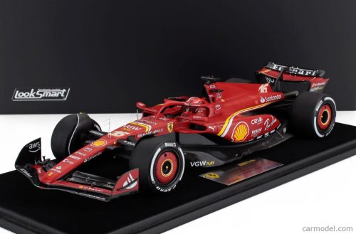 FERRARI  F1  SF-24 TEAM SCUDERIA FERRARI N 16 2nd AUSTRALIAN GP 2024 CHARLES LECLERC - CON VETRINA - WITH SHOWCASE  RED BLACK