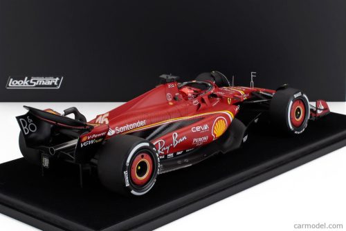 FERRARI  F1  SF-24 TEAM SCUDERIA FERRARI N 16 2nd AUSTRALIAN GP 2024 CHARLES LECLERC - CON VETRINA - WITH SHOWCASE  RED BLACK