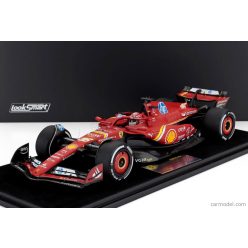   FERRARI  F1  SF-24 TEAM SCUDERIA FERRARI N 16 WINNER MONACO GP 2024 CHARLES LECLERC - CON VETRINA - WITH SHOWCASE  RED WHITE YELLOW