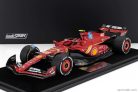 FERRARI  F1  SF-24 TEAM SCUDERIA FERRARI N 55 3rd MONACO GP 2024 CARLOS SAINZ - CON VETRINA - WITH SHOWCASE  RED WHITE YELLOW