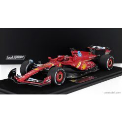  FERRARI  F1  SF-24 TEAM SCUDERIA FERRARI N 16 WINNER ITALY MONZA GP 2024 CHARLES LECLERC - CON VETRINA - WITH SHOWCASE  RED WHITE YELLOW