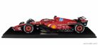 FERRARI  F1  SF-24 TEAM SCUDERIA FERRARI N 16 WINNER ITALY MONZA GP 2024 CHARLES LECLERC - CON VETRINA - WITH SHOWCASE  RED WHITE YELLOW