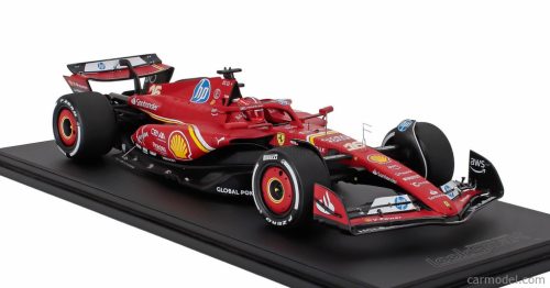 FERRARI  F1  SF-24 TEAM SCUDERIA FERRARI N 16 WINNER AUSTIN USA GP 2024 CHARLES LECLERC - CON VETRINA - WITH SHOWCASE  RED WHITE BLACK