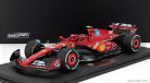 FERRARI  F1  SF-24 TEAM SCUDERIA FERRARI N 55 2nd AUSTIN USA GP 2024 CARLOS SAINZ - CON VETRINA - WITH SHOWCASE  RED WHITE BLACK