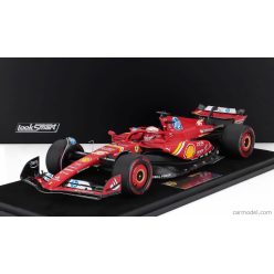   FERRARI  F1  SF-24 TEAM SCUDERIA FERRARI N 16 3rd MEXICO GP 2024 CHARLES LECLERC - CON VETRINA - WITH SHOWCASE  RED WHITE BLACK