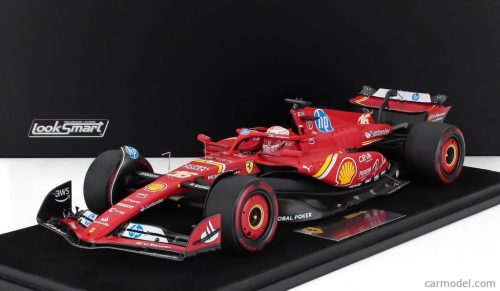 FERRARI  F1  SF-24 TEAM SCUDERIA FERRARI N 16 3rd MEXICO GP 2024 CHARLES LECLERC - CON VETRINA - WITH SHOWCASE  RED WHITE BLACK