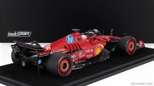 FERRARI  F1  SF-24 TEAM SCUDERIA FERRARI N 16 3rd MEXICO GP 2024 CHARLES LECLERC - CON VETRINA - WITH SHOWCASE  RED WHITE BLACK