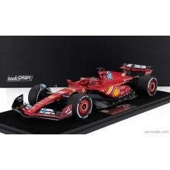   FERRARI  F1  SF-24 TEAM SCUDERIA FERRARI N 16 3rd ABU DHABI GP 2024 CHARLES LECLERC - CON VETRINA - WITH SHOWCASE  RED WHITE BLACK