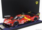 FERRARI  499P 3.0L TURBO V6 TEAM FERRARI AF CORSE N 51 WINNER 24h LE MANS 2023 ALESSANDRO PIER GUIDI - JAMES CALADO - ANTONIO GIOVINAZZI  RED YELLOW BLACK