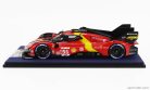 FERRARI  499P 3.0L TURBO V6 TEAM FERRARI AF CORSE N 51 WINNER 24h LE MANS 2023 ALESSANDRO PIER GUIDI - JAMES CALADO - ANTONIO GIOVINAZZI  RED YELLOW BLACK