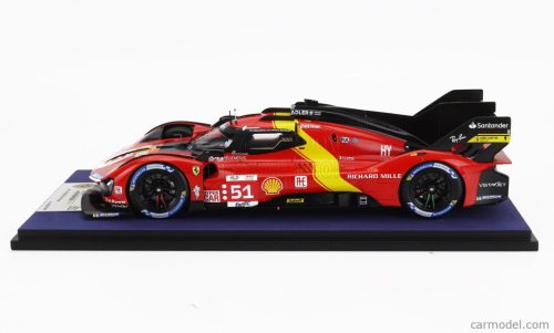 FERRARI  499P 3.0L TURBO V6 TEAM FERRARI AF CORSE N 51 WINNER 24h LE MANS 2023 ALESSANDRO PIER GUIDI - JAMES CALADO - ANTONIO GIOVINAZZI  RED YELLOW BLACK