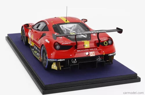FERRARI  488 GTE EVO 3.9L TURBO V8 TEAM AF CORSE N 21 24h LE MANS 2023 SIMON MANN - ULYSSE DE PAUW - JULIEN PIGUET  RED YELLOW