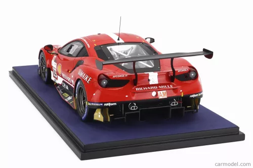FERRARI  488 GTE EVO 3.9L TURBO V8 TEAM RICHARD MILLE AF CORSE N 83 24h LE MANS 2023 LUIS PEREZ COMPANC - ALESSIO ROVERA - LILOU WADOUX  RED