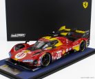 FERRARI  499P 3.0L TURBO V6 TEAM FERRARI AF CORSE N 51 3rd 24h LE MANS 2024 ALESSANDRO PIER GUIDI - JAMES CALADO - ANTONIO GIOVINAZZI  RED YELLOW BLACK