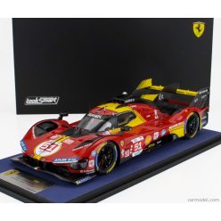   FERRARI  499P 3.0L TURBO V6 TEAM FERRARI AF CORSE N 51 3rd 24h LE MANS 2024 ALESSANDRO PIER GUIDI - JAMES CALADO - ANTONIO GIOVINAZZI  RED YELLOW BLACK