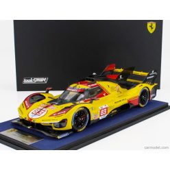   FERRARI  499P 3.0L TURBO V6 TEAM AF CORSE N  83 24h LE MANS 2024 ROBERT KUBICA - ROBERT SHWARTZMAN - YIFEI YE  YELLOW RED