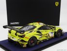 FERRARI  488 GT3 EVO 3.9L TURBO V8 TEAM IRON LYNX N 71 3rd 24h SPA 2022 ANTONIO FUOCO - DAVIDE RIGON - DANIEL SERRA - CON VETRINA - WITH SHOWCASE