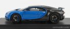BUGATTI  CHIRON SPORT N 16 WING UP 2019  GREY CARBON - FRENCH RACING BLUE