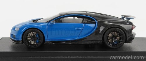 BUGATTI  CHIRON SPORT N 16 WING UP 2019  GREY CARBON - FRENCH RACING BLUE
