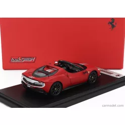   FERRARI  296 GTS SPIDER ASSETTO FIORANO OPEN ROOF 2022  ROSSO F1-75 - MATT RED SILVER