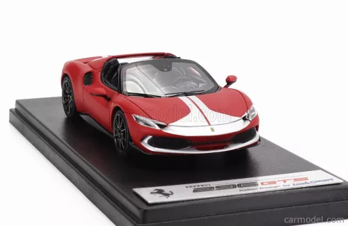 FERRARI  296 GTS SPIDER ASSETTO FIORANO OPEN ROOF 2022  ROSSO F1-75 - MATT RED SILVER