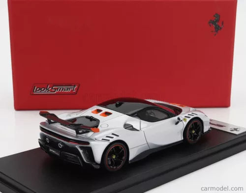 FERRARI  SF90 XX STRADALE 2024  BIANCO ARTICO - WHITE MET ORANGE BLACK