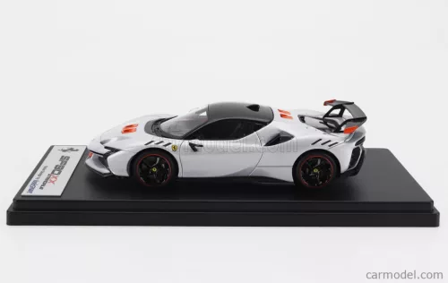 FERRARI  SF90 XX STRADALE 2024  BIANCO ARTICO - WHITE MET ORANGE BLACK