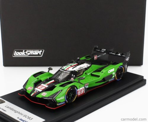 LAMBORGHINI  SC63 3.8L V8 TURBO TEAM LAMBORGHINI IRON LYNX N 63 24h LE MANS 2024 DANIIL KVYAT - MIRKO BORTOLOTTI - EDOARDO MORTARA  GREEN WHITE