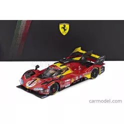   FERRARI  499P 3.0L TURBO V6 TEAM FERRARI AF CORSE N 51 3rd 24h LE MANS 2024 ALESSANDRO PIER GUIDI - JAMES CALADO - ANTONIO GIOVINAZZI  RED