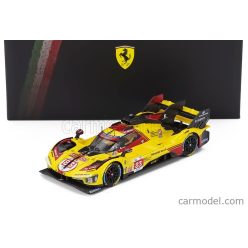   FERRARI  499P 3.0L TURBO V6 TEAM AF CORSE N  83 24h LE MANS 2024 ROBERT KUBICA - ROBERT SHWARTZMAN - YIFEI YE  YELLOW RED