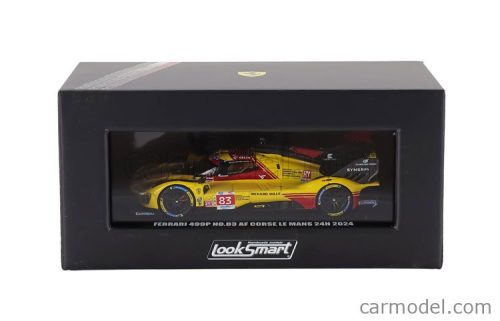 FERRARI  499P 3.0L TURBO V6 TEAM AF CORSE N  83 24h LE MANS 2024 ROBERT KUBICA - ROBERT SHWARTZMAN - YIFEI YE  YELLOW RED