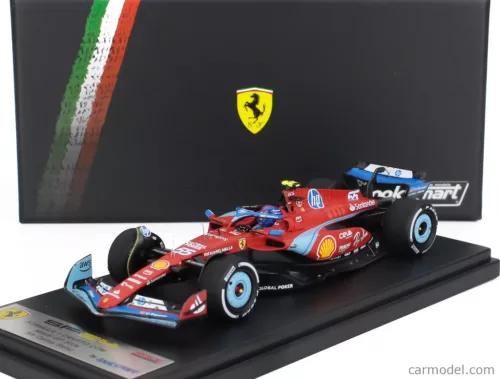 FERRARI  F1  SF-24 TEAM SCUDERIA FERRARI N 55 5th MIAMI GP 2024 CARLOS SAINZ  RED BLACK LIGHT BLUE