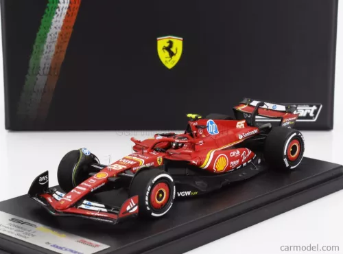 FERRARI  F1  SF-24 TEAM SCUDERIA FERRARI N 55 3rd MONACO GP 2024 CARLOS SAINZ  RED WHITE YELLOW