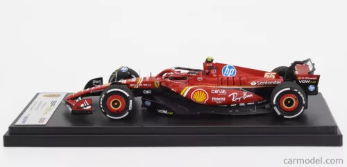 FERRARI  F1  SF-24 TEAM SCUDERIA FERRARI N 55 3rd MONACO GP 2024 CARLOS SAINZ  RED WHITE YELLOW