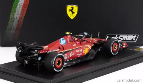 FERRARI  F1  SF-24 TEAM SCUDERIA FERRARI N 55 2nd ABU DHABI GP 2024 CARLOS SAINZ - LAST FERRARI RACE  RED WHITE BLACK