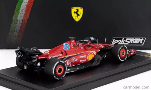 FERRARI  F1  SF-24 TEAM SCUDERIA FERRARI N 16 3rd ABU DHABI GP 2024 CHARLES LECLERC  RED WHITE BLACK