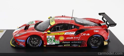FERRARI  488 GTE EVO 3.9L TURBO V8 TEAM AF CORSE N 52 3rd LMGTE PRO CLASS 24h LE MANS 2022 M.MOLINA - A.FUOCO - D.RIGON