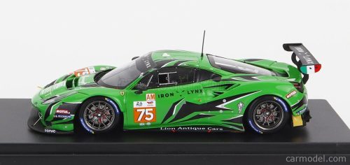 FERRARI  488 GTE EVO 3.9L TURBO V8 TEAM IRON LYNX N 75 24h LE MANS 2022 P.EHRET - C.HOOK - N.VARRONE